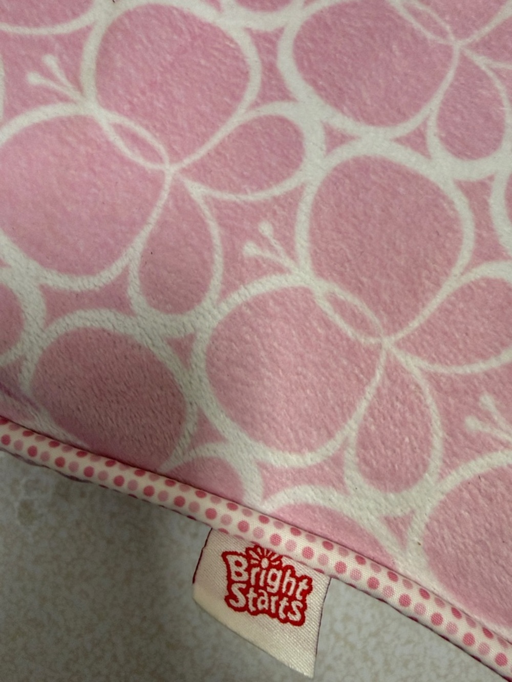 Bright Stars Baby Pillow Pink Butterfly - Picture 3 of 3